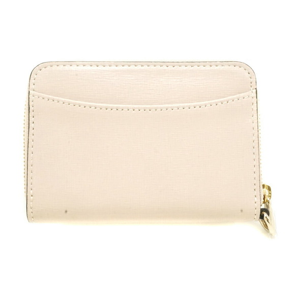 FURLA Zip Around Wallet Beige Leather - Picture 2 of 8
